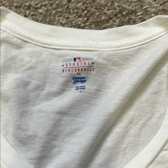 Genuine Merchandise White and Red Fitted T-Shirt - Picture 2 of 4